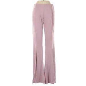Yado wide leg split stretch pants blush rose pink